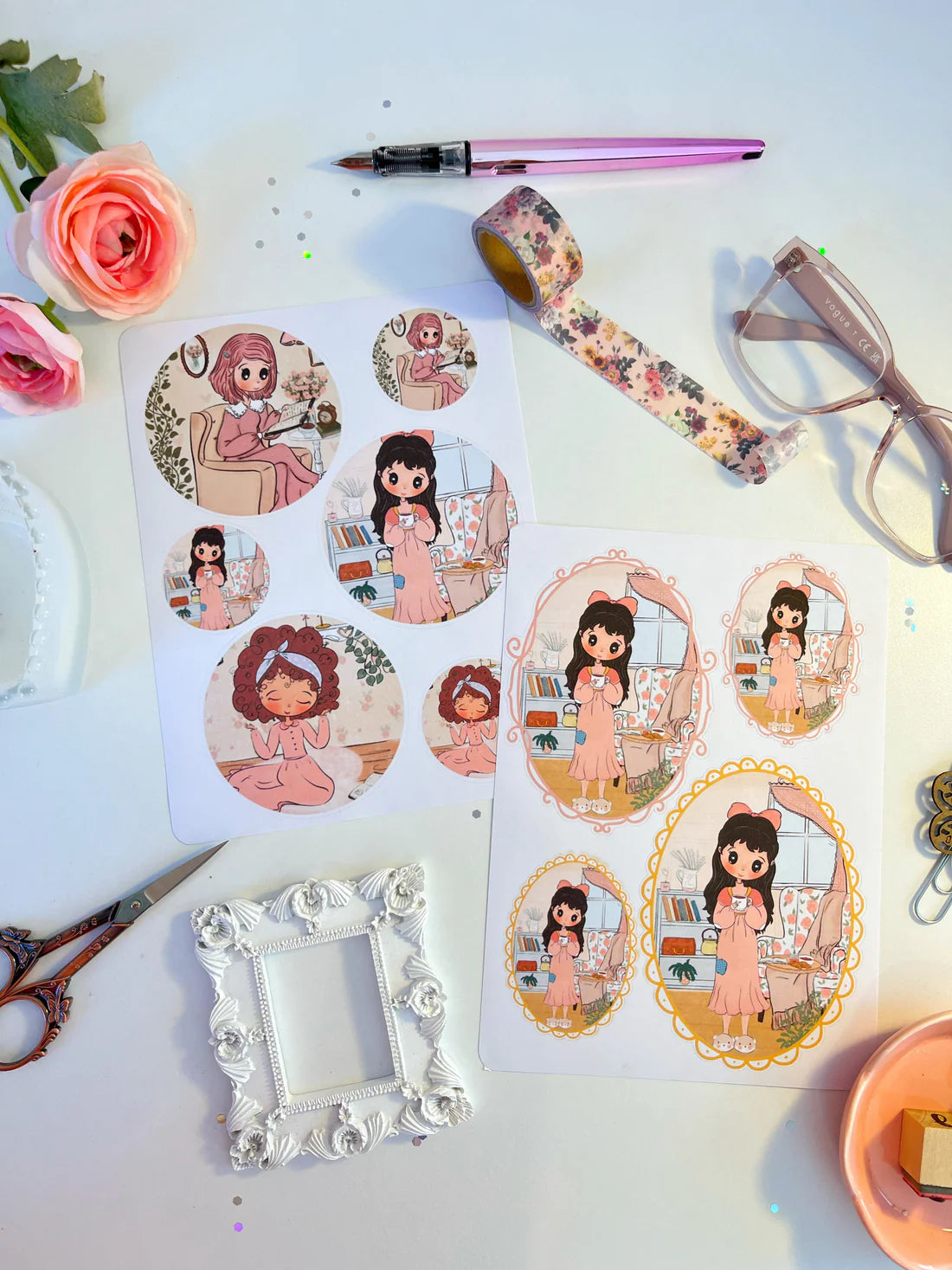 KIT STICKERS DULCE MUJER