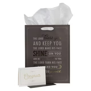 BOLSA DE REGALO:  BLESS YOU AND KEEP YOU