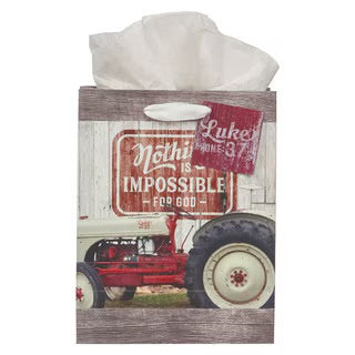 BOLSA DE REGALO: NOTHING IS IMPOSSIBLE FOR GOD