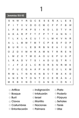 SOPA DE LETRAS DE LA BIBLIA: TOMO 1