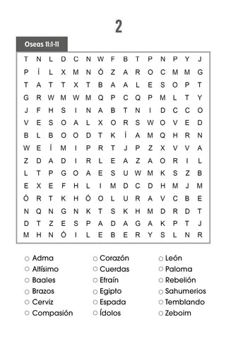 SOPA DE LETRAS DE LA BIBLIA: TOMO 1
