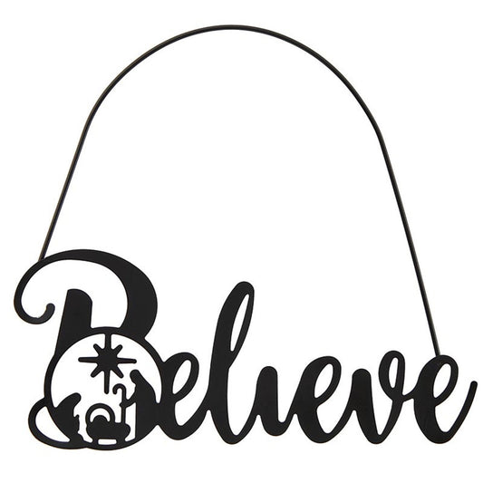 ORNAMENTO DE NAVIDAD: BELIEVE