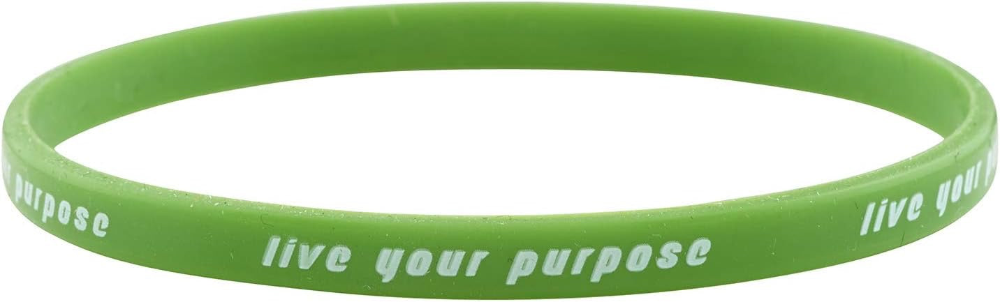 PULSERAS DE SILICONA: LIVE YOUR PURPOSE