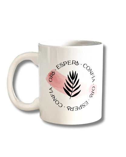 TAZA MINIMALISTA: ORA ESPERA CONFÍA