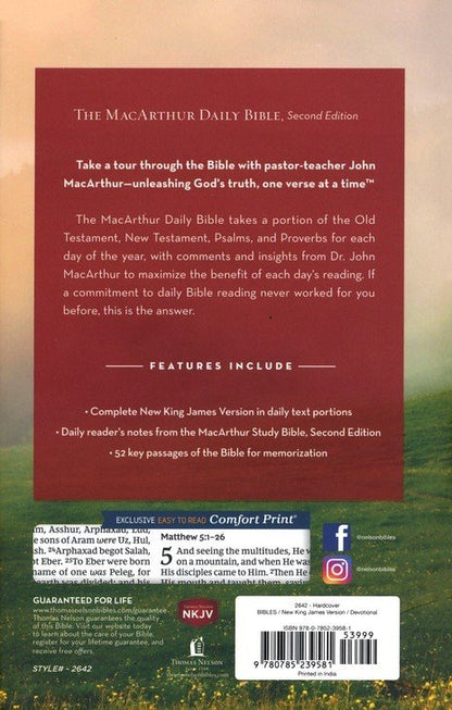 RVR60: NKJV MACARTHUR DAILY BIBLE