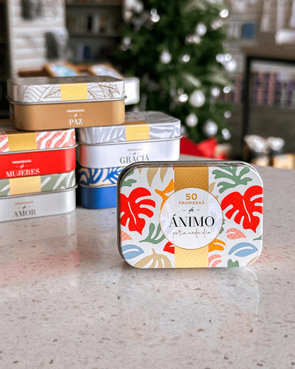 50 PROMESAS DE ÁNMO: CAJA METÁLICA