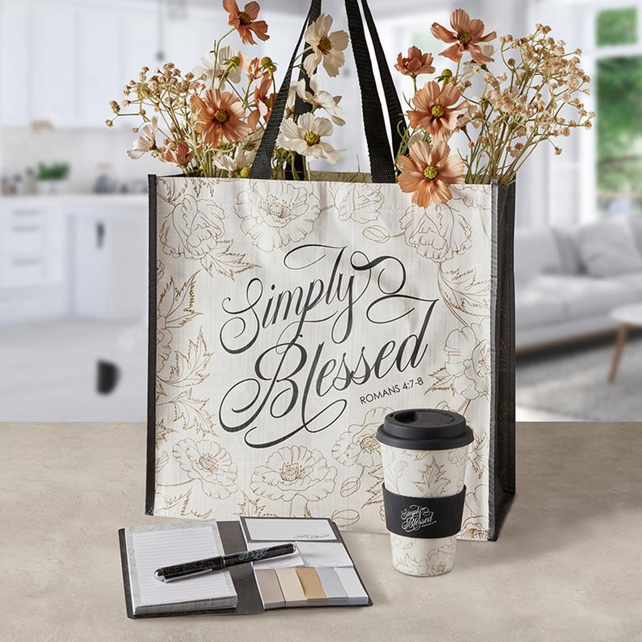 BAMBOO TUMBLER: SIMPLY BLESSED