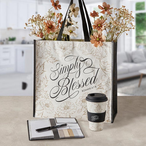 BAMBOO TUMBLER: SIMPLY BLESSED