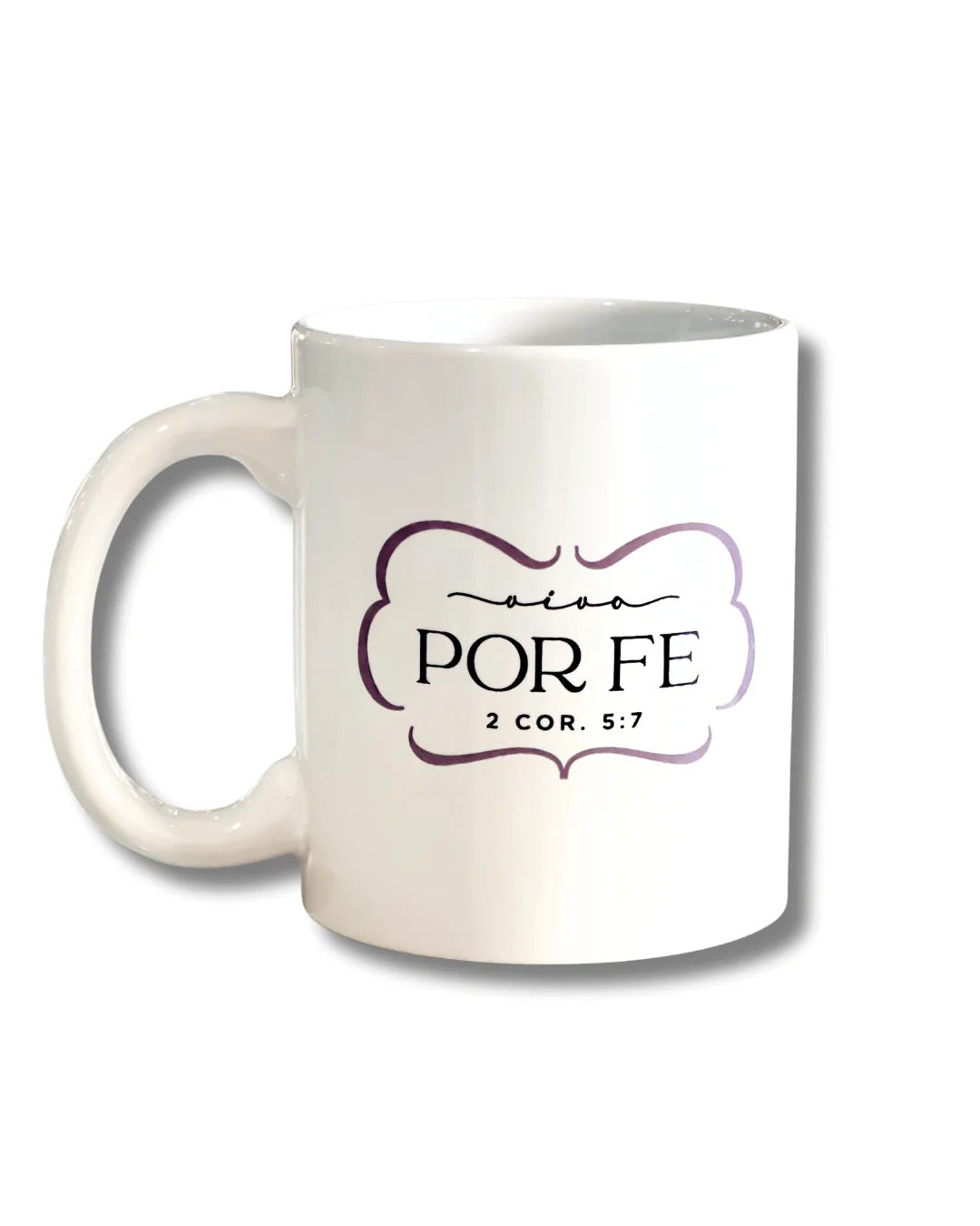 TAZA MINIMALISTA: VIVO POR FE