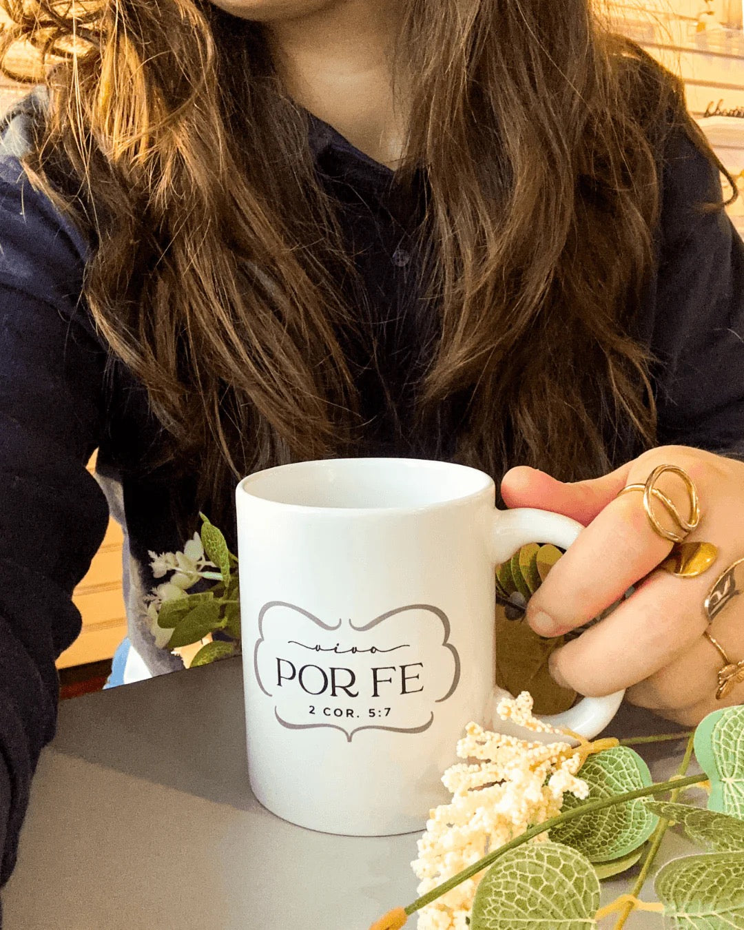 TAZA MINIMALISTA: VIVO POR FE