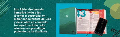 NTV: BIBLIA DE ESTUDIO PARA JÓVENES CON FILAMENT