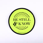 ABANICO PLEGABLE: "BE STILL & KNOW"