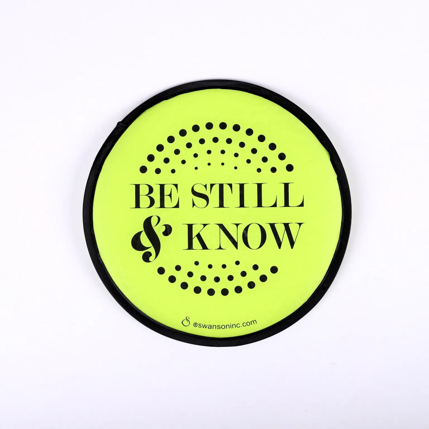 ABANICO PLEGABLE: "BE STILL & KNOW"