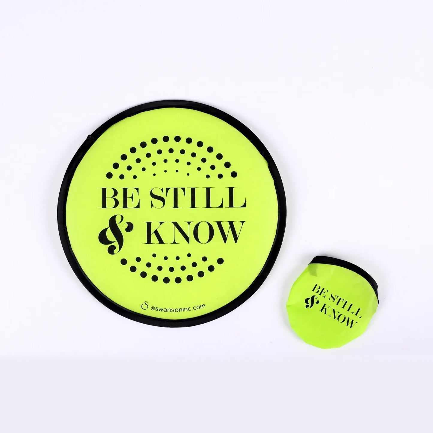 ABANICO PLEGABLE: "BE STILL & KNOW"