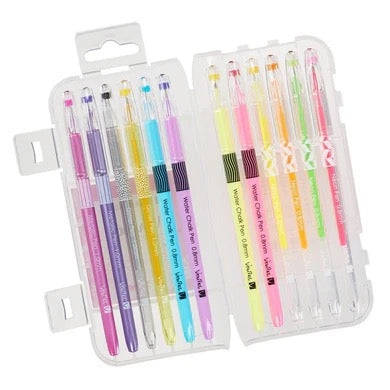 ASSORTED GEL PEN SET: 12PC