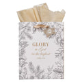 BOLSA DE REGALO NAVIDEÑA: GLORY TO GOD