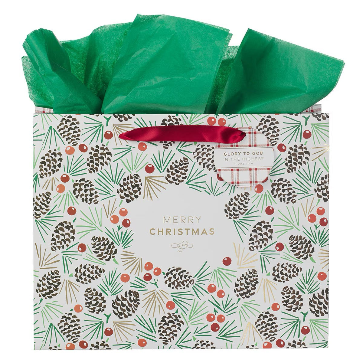 BOLSA DE REGALO NAVIDEÑA: MERRY CHRISTMAS