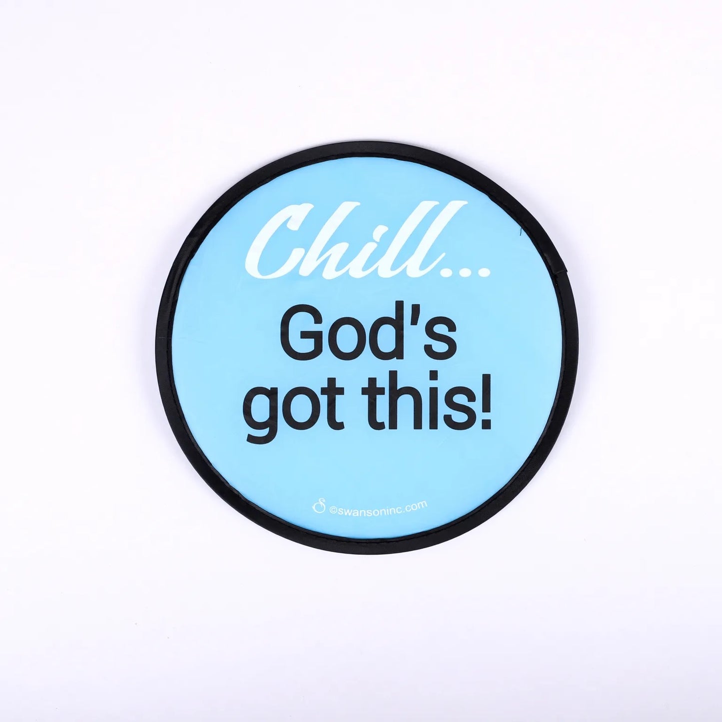 ABANICO PLEGABLE: "CHILL GOD'S GOT THIS"