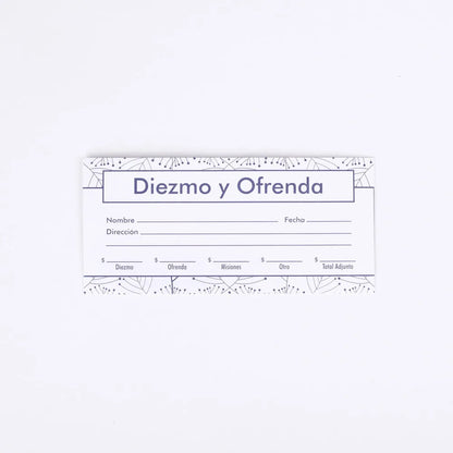 SOBRE PARA DIEZMOS Y OFRENDAS