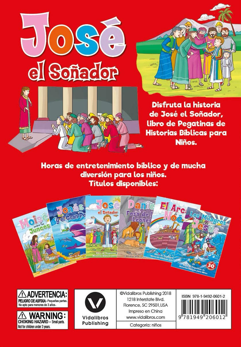 LIBRO DE PEGATINAS:  JOSÉ EL SOÑADOR