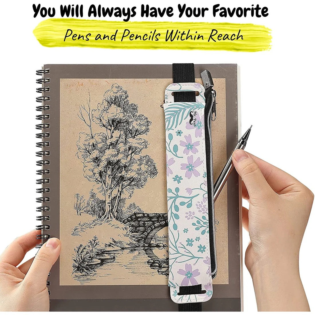 MR. PEN PORTÁLAPICES EN PIEL