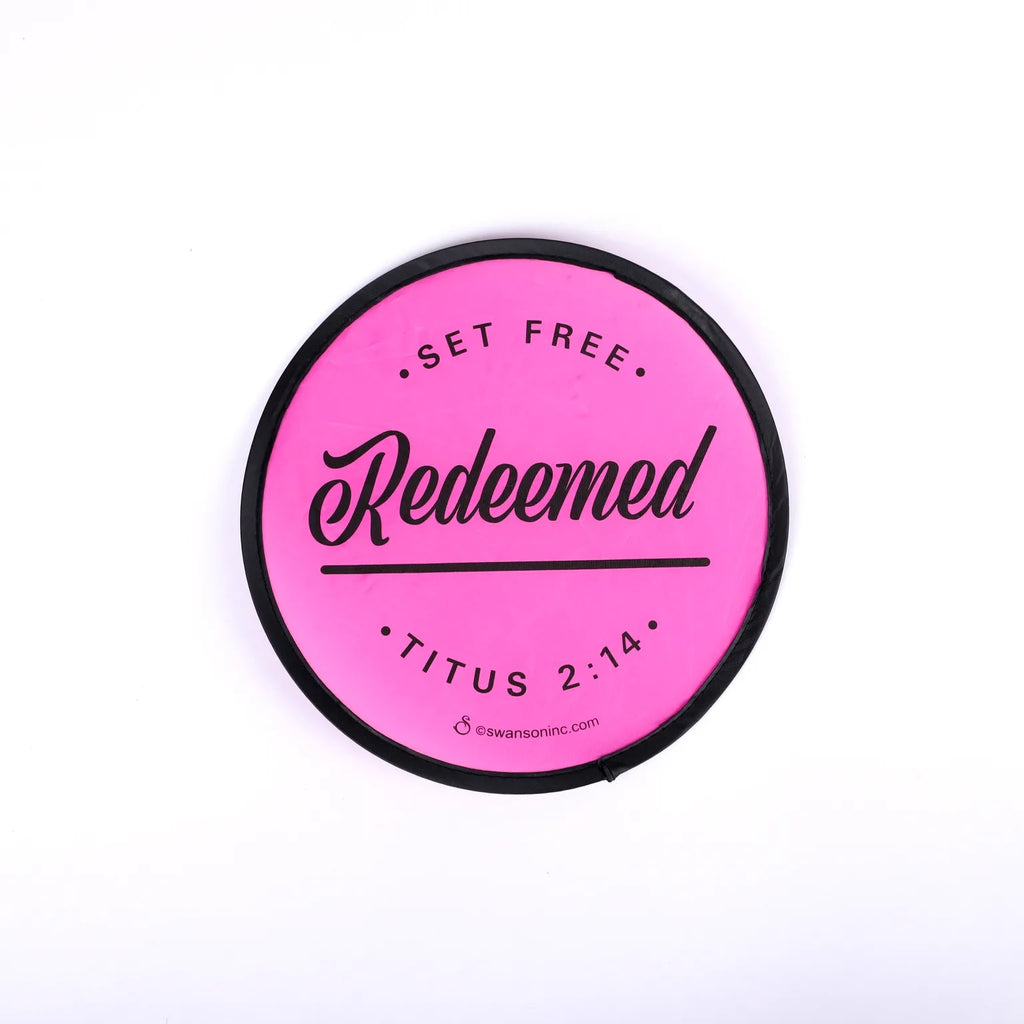ABANICO PLEGABLE: "REDEEMED"