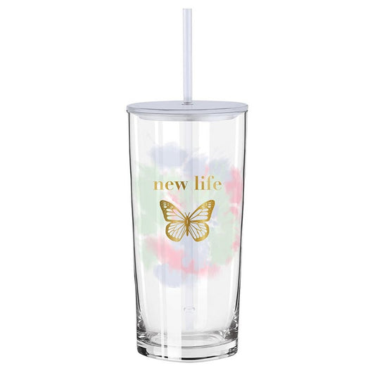 GLASS TUMBLER: NEW LIFE