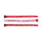 BRAZALETE:  "GOD LOVES YOU"