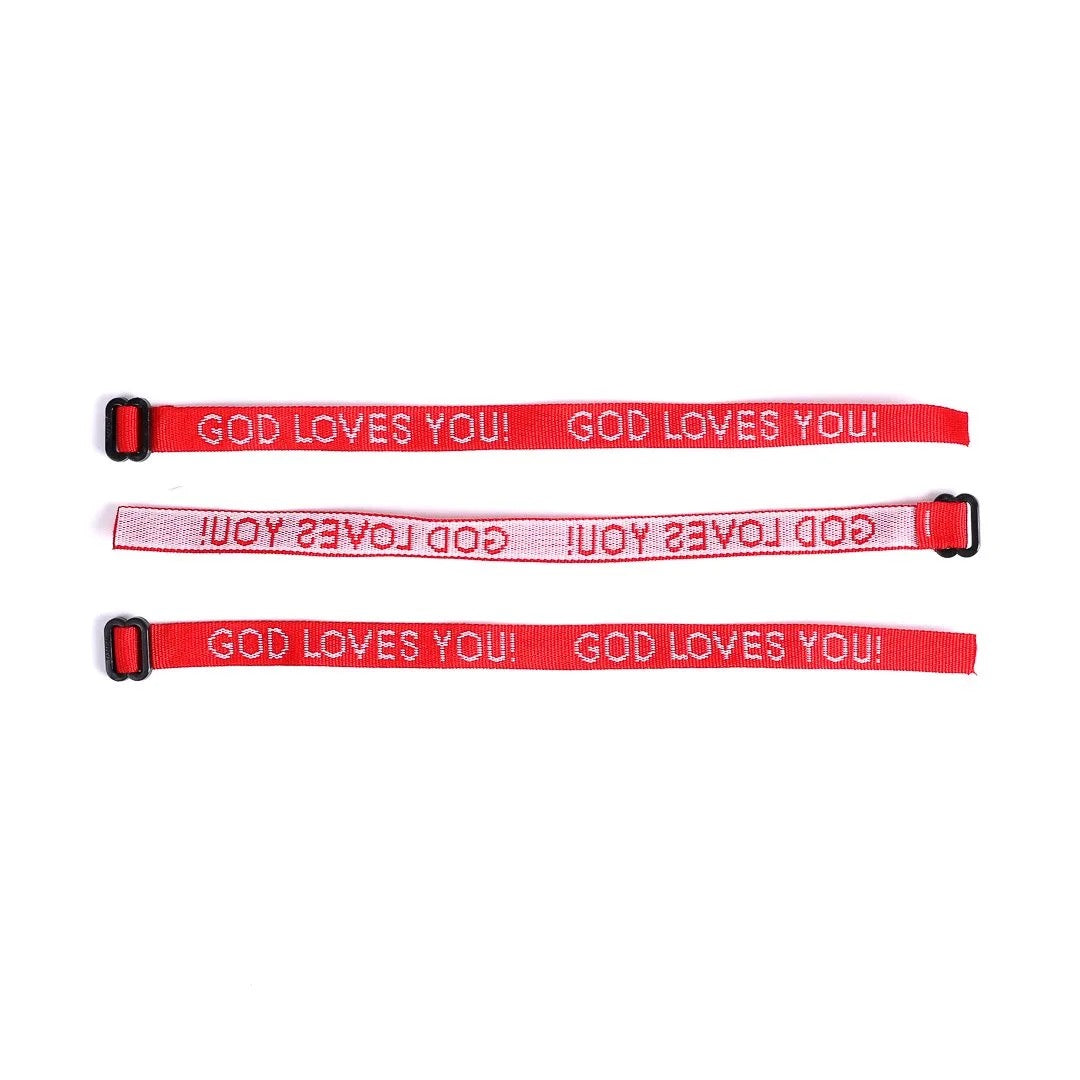 BRAZALETE:  "GOD LOVES YOU"