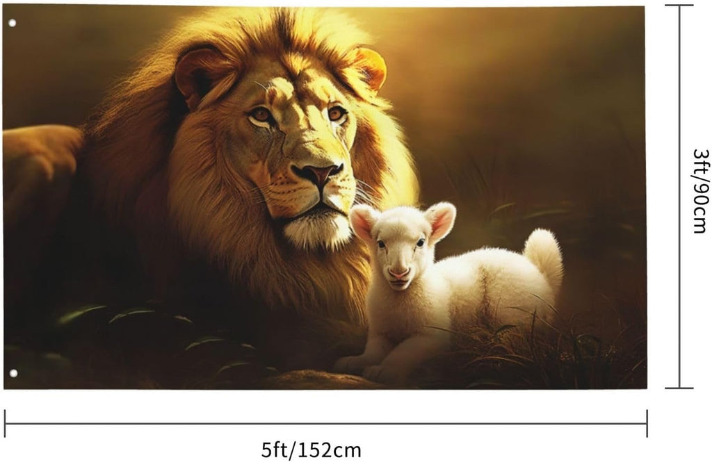 BANDERA: El CORDERO Y EL LEÓN
