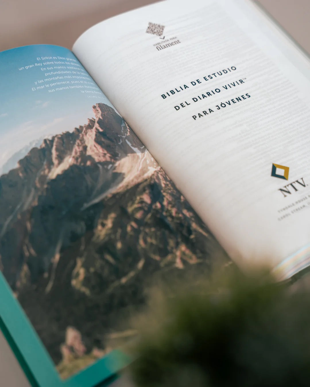NTV: BIBLIA DE ESTUDIO PARA JÓVENES CON FILAMENT