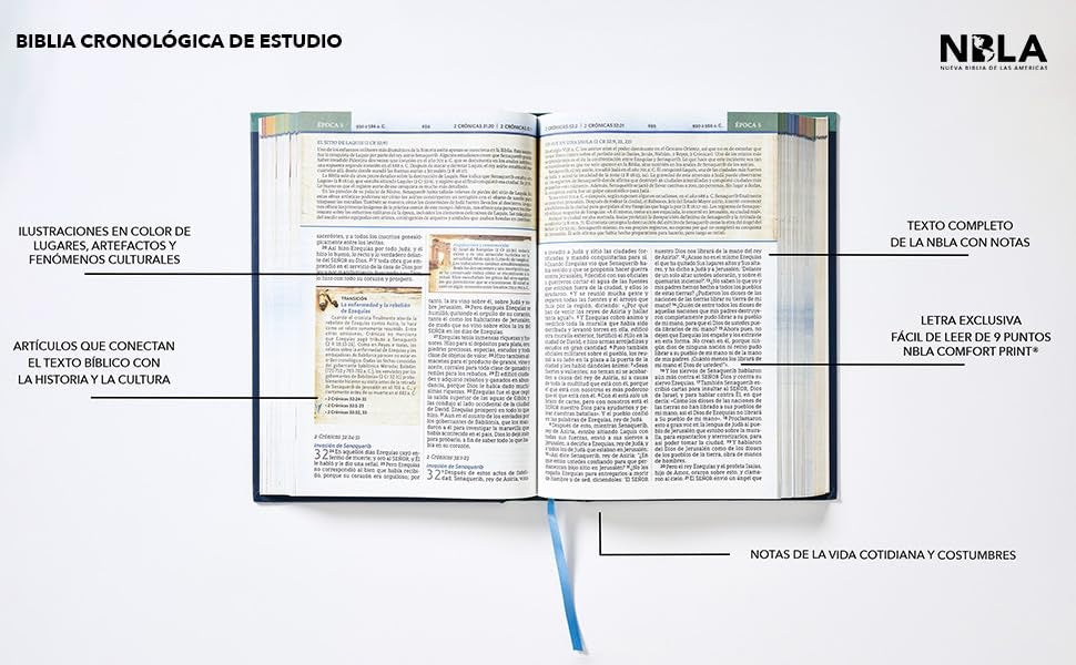 NBLA: BIBLIA DE ESTUDIO CRONOLOGICA