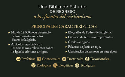 RVR: BIBLIA DE ESTUDIO PATRÍSTICA