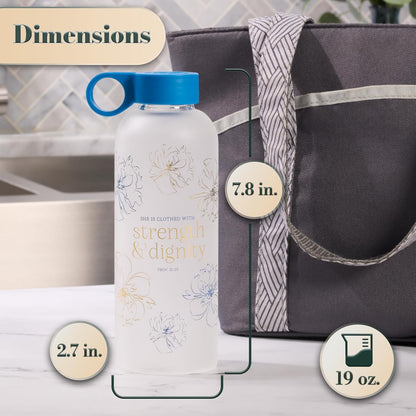 BOTELLA DE CRISTAL: STRENGH & DIGNITY