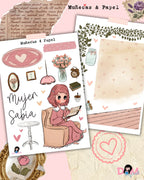 KIT STICKERS DULCE MUJER