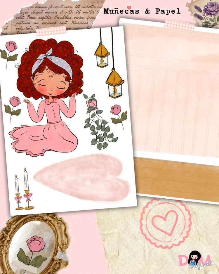 KIT STICKERS DULCE MUJER