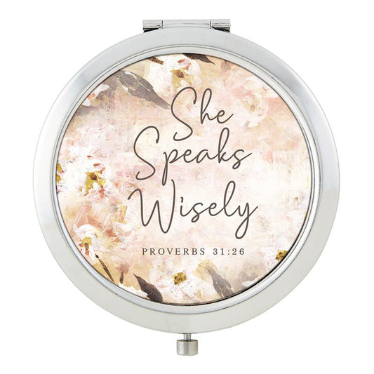 ESPEJO COMPACTO: SHE SPEAKS WISELY