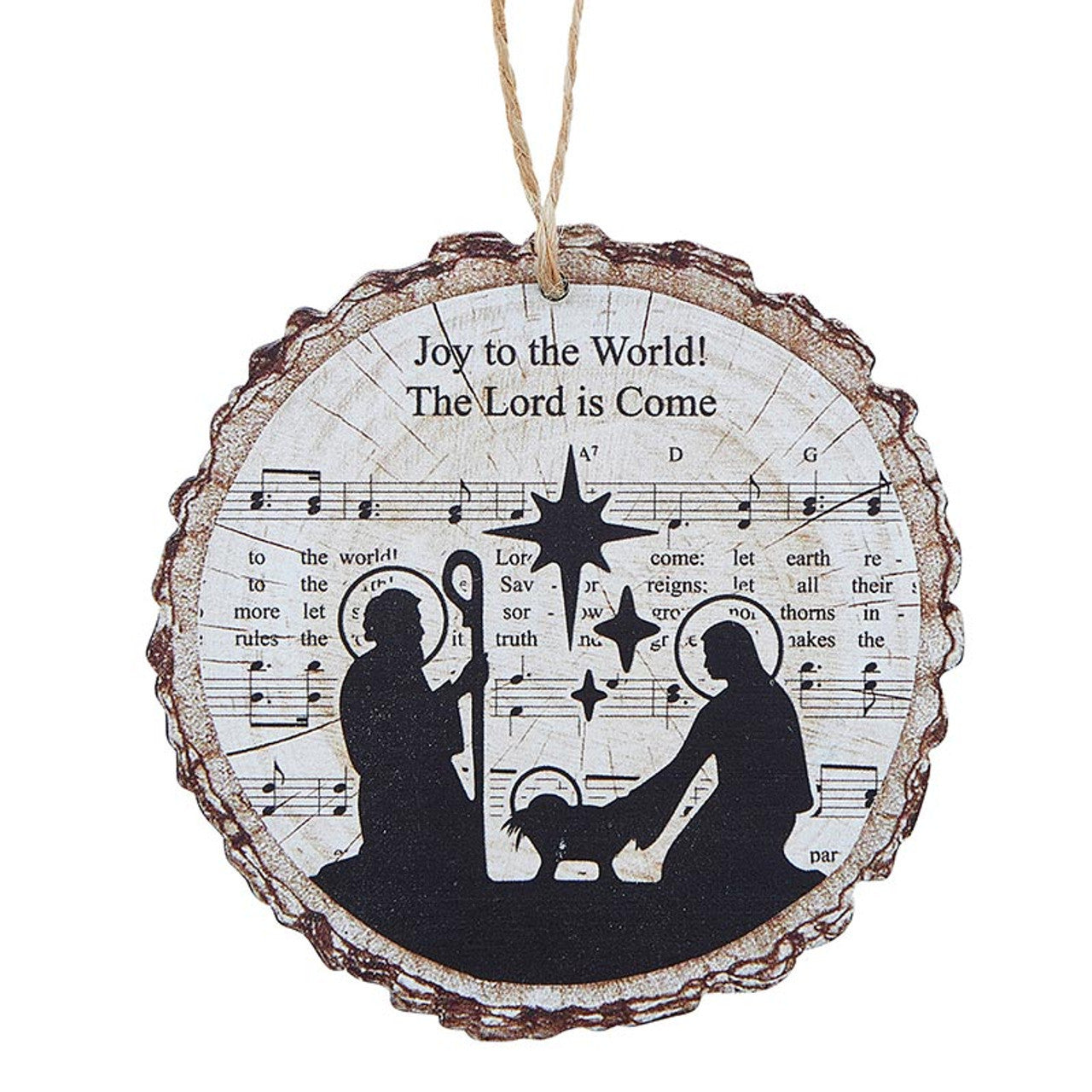 ORNAMENTO DE NAVIDAD: JOY TO THE WORL! THE LORD IS COME