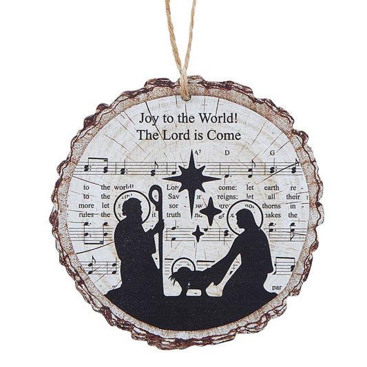 ORNAMENTO DE NAVIDAD: JOY TO THE WORL! THE LORD IS COME