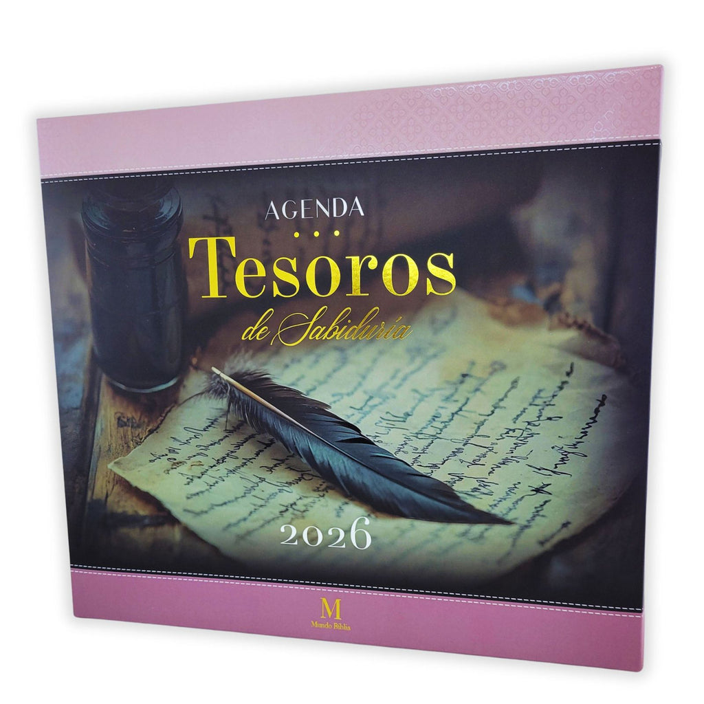 AGENDA 2026: TESOROS DE SABIDURÍA COLOR ROSA