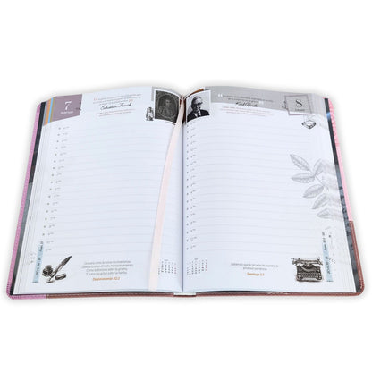 AGENDA 2026: TESOROS DE SABIDURÍA COLOR ROSA