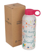 BOTELLA EN CRISTAL: I CAN DO ALL THINGS...