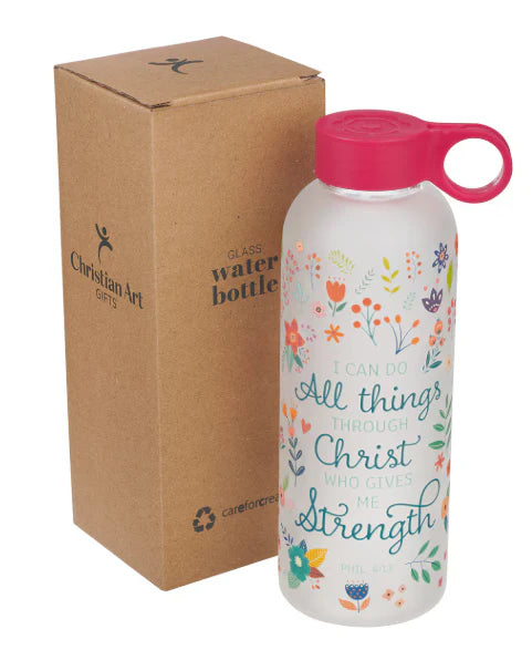 BOTELLA EN CRISTAL: I CAN DO ALL THINGS...