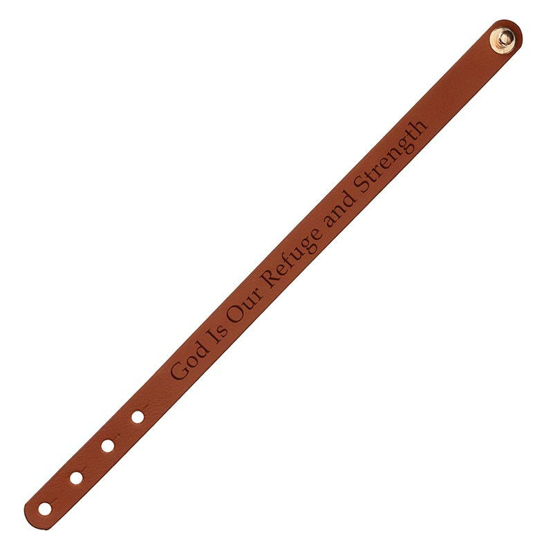 PULSERA EN CUERO: SALMO 46:1