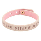 PULSERA EN CUERO: "DO EVERYTHING IN LOVE"