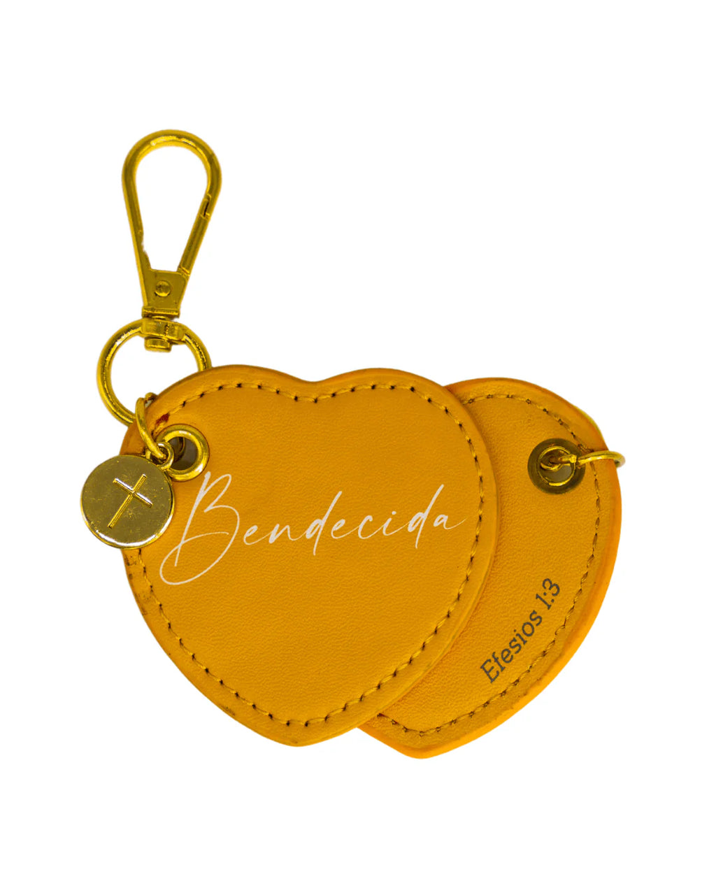 LLAVERO CORAZÓN: BENDECIDA