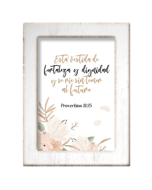 CUADRO: ESTA VESTIDA DE FORTALEZA