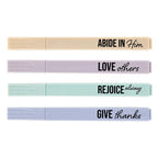 BIBLE HIGHLIGHTER: ABIDE, LOVE, REJOICE, GIVE