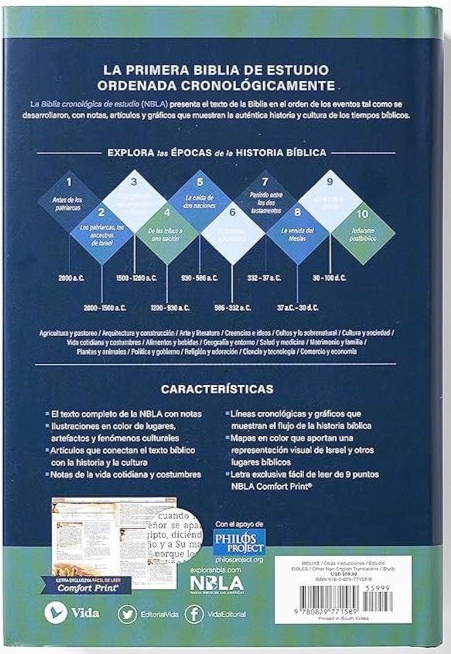 NBLA: BIBLIA DE ESTUDIO CRONOLOGICA